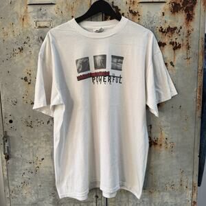 Vintage 90s Nike Mother Nature Is A Powerful Force T Shirt Large Swoosh White